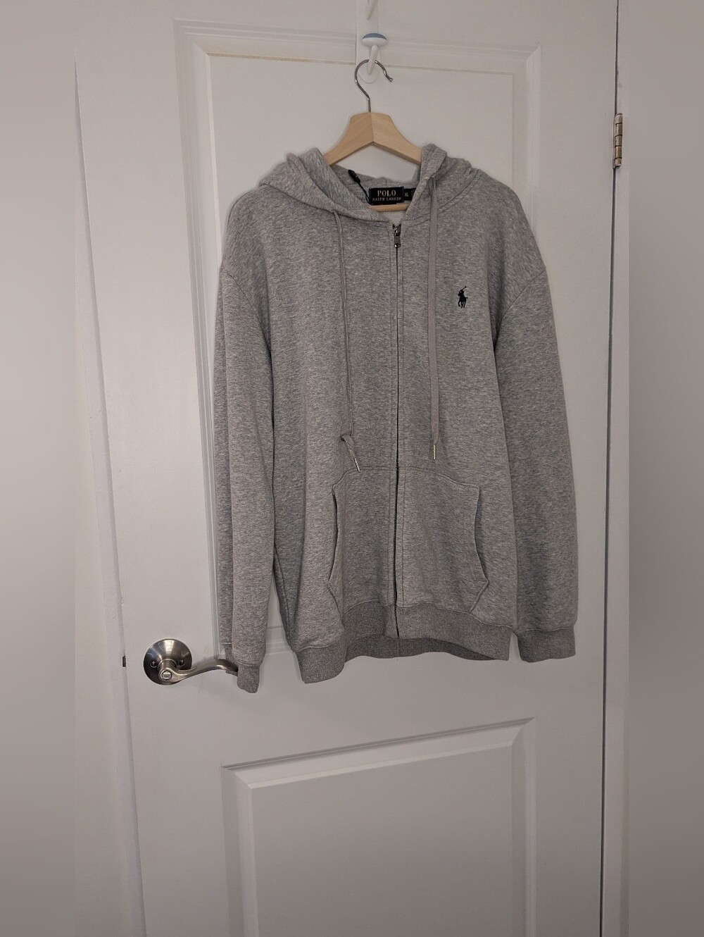 ​NWT Polo Ralph Lauren Heather Grey Full-Zip Hoodie – Size XL